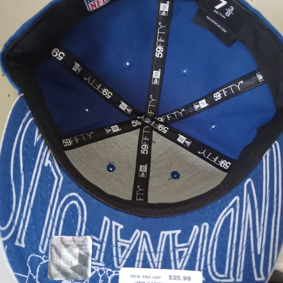 New Era 59Fifty Fitted Hat Size 7 3/8, 2015 Draft Collection for Indianapolis - Picture 3 of 6